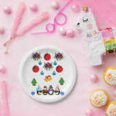 Kerstmis met papieren borden papieren bordje (Feest)