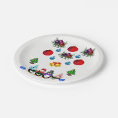 Kerstmis met papieren borden papieren bordje (Gekanteld)