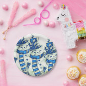 Kerstmis met papieren borden papieren bordje (Feest)