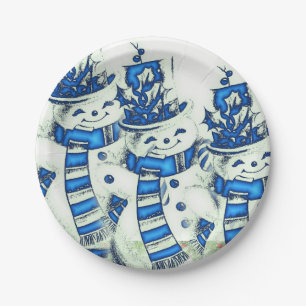 Kerstmis met papieren borden papieren bordje