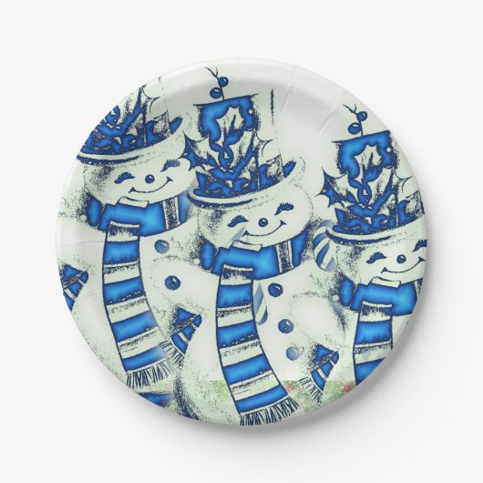 Kerstmis met papieren borden papieren bordje (Voorkant)