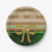 Kerstmis met papieren borden papieren bordje (Voorkant)