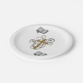 Kerstmis met papieren borden papieren bordje (Gekanteld)