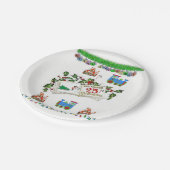 Kerstmis met papieren borden papieren bordje (Gekanteld)