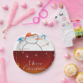 Kerstmis met papieren borden papieren bordje (Feest)