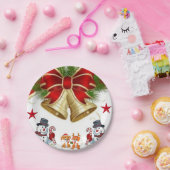 Kerstmis met papieren borden papieren bordje (Feest)