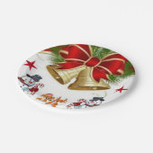 Kerstmis met papieren borden papieren bordje (Gekanteld)