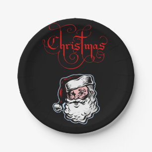 Kerstmis met papieren borden papieren bordje