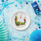 Kerstmis met papieren borden papieren bordje (Feest)