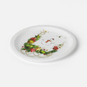 Kerstmis met papieren borden papieren bordje (Gekanteld)