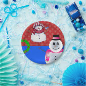 Kerstmis met papieren borden papieren bordje (Feest)