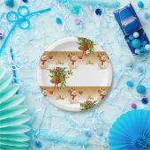 Kerstmis met papieren borden papieren bordje (Feest)