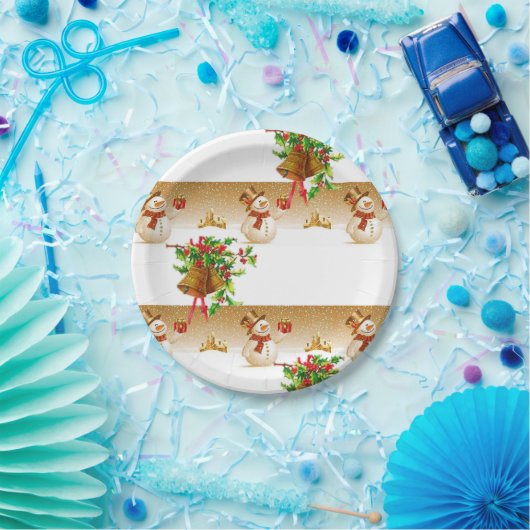 Kerstmis met papieren borden papieren bordje (Feest)