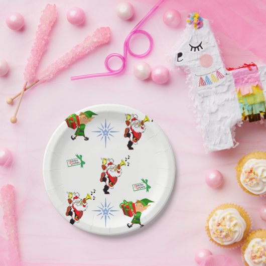 Kerstmis met papieren borden papieren bordje (Feest)