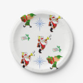 Kerstmis met papieren borden papieren bordje (Voorkant)