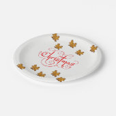 Kerstmis met papieren borden papieren bordje (Gekanteld)