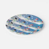 Kerstmis met papieren borden papieren bordje (Gekanteld)