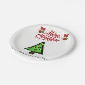Kerstmis met papieren borden papieren bordje (Gekanteld)