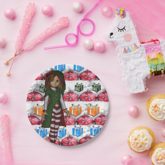 Kerstmis met papieren borden papieren bordje (Feest)