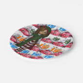 Kerstmis met papieren borden papieren bordje (Gekanteld)