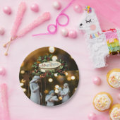 Kerstmis met papieren borden papieren bordje (Feest)