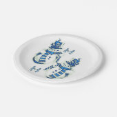 Kerstmis met papieren borden papieren bordje (Gekanteld)