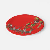 Kerstmis met papieren borden papieren bordje (Gekanteld)