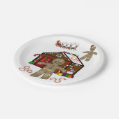 Kerstmis met papieren borden papieren bordje (Gekanteld)