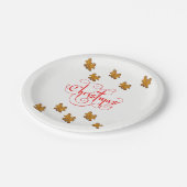 Kerstmis met papieren borden papieren bordje (Gekanteld)