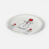 Kerstmis met papieren borden papieren bordje (Gekanteld)