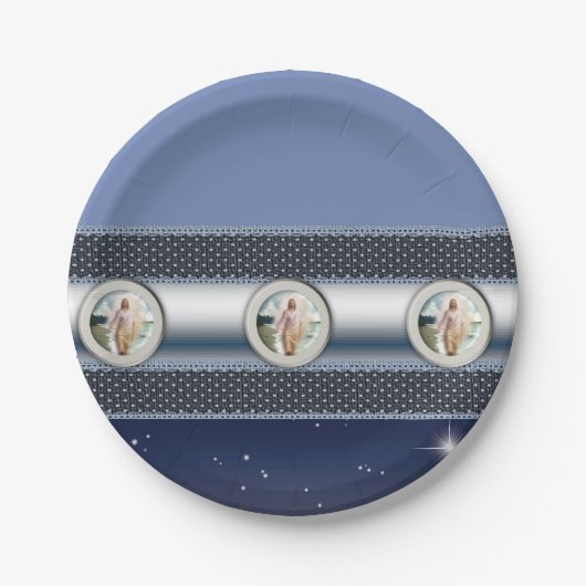 Kerstmis met papieren borden papieren bordje (Voorkant)