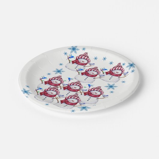 Kerstmis met papieren borden papieren bordje (Gekanteld)