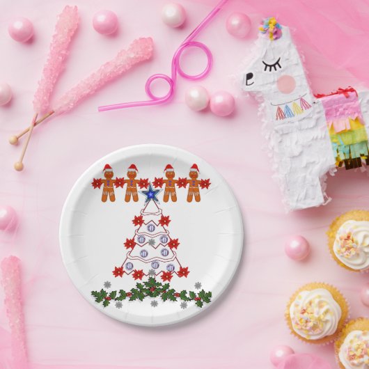 Kerstmis met papieren borden papieren bordje (Feest)