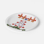 Kerstmis met papieren borden papieren bordje (Gekanteld)