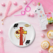 Kerstmis met papieren borden papieren bordje (Feest)