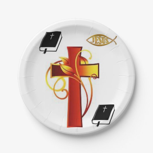 Kerstmis met papieren borden papieren bordje (Voorkant)