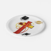 Kerstmis met papieren borden papieren bordje (Gekanteld)