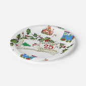 Kerstmis met papieren borden papieren bordje (Gekanteld)