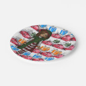 Kerstmis met papieren borden papieren bordje (Gekanteld)