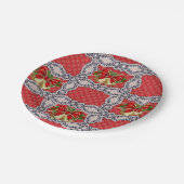 Kerstmis met papieren borden papieren bordje (Gekanteld)