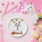 Kerstmis met papieren borden papieren bordje (Feest)