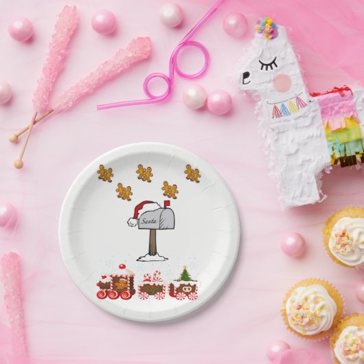 Kerstmis met papieren borden papieren bordje (Feest)