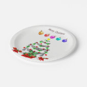 Kerstmis met papieren borden papieren bordje (Gekanteld)