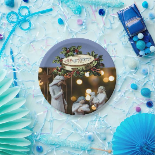 Kerstmis met papieren borden papieren bordje (Feest)