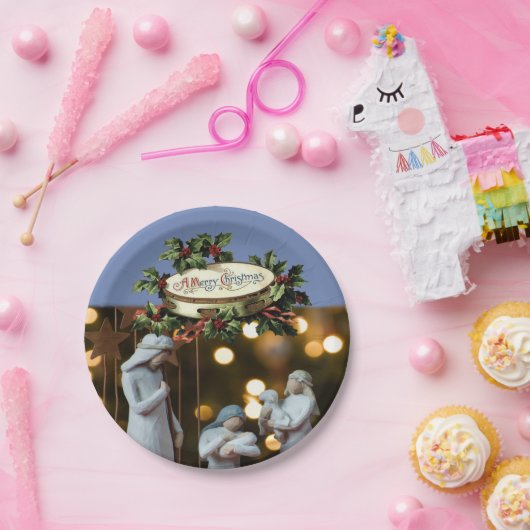 Kerstmis met papieren borden papieren bordje (Feest)