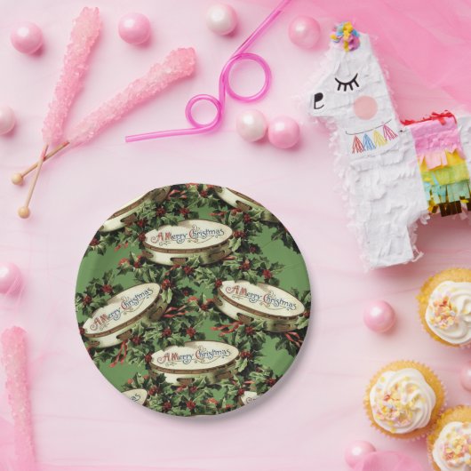Kerstmis met papieren borden papieren bordje (Feest)