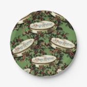 Kerstmis met papieren borden papieren bordje (Voorkant)