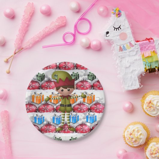 Kerstmis met papieren borden papieren bordje (Feest)