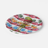 Kerstmis met papieren borden papieren bordje (Gekanteld)