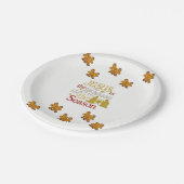 Kerstmis met papieren borden papieren bordje (Gekanteld)